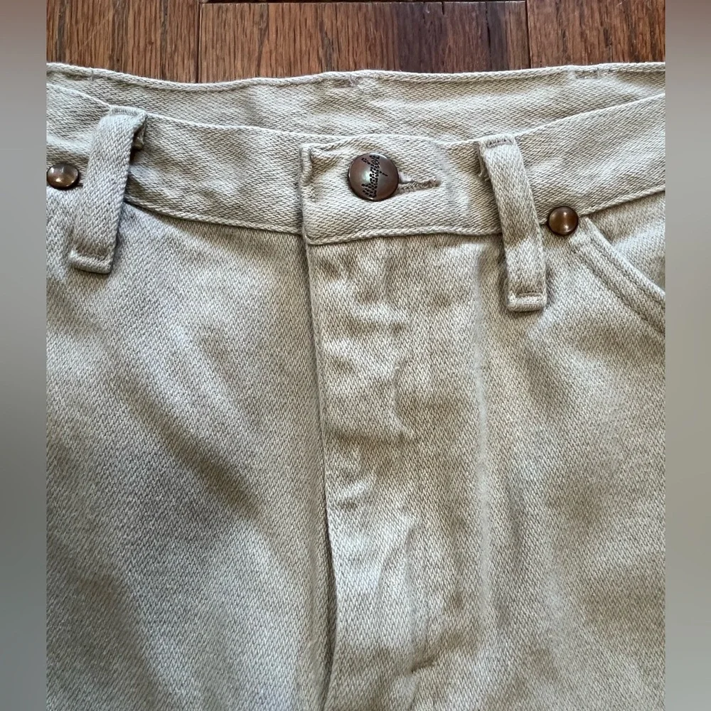 Wrangler Men's 936 tan ranch jeans slacks 31W by 30L